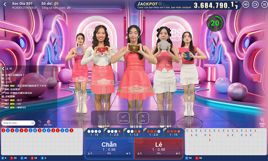 Loại cược của Xóc Đĩa trực tuyến