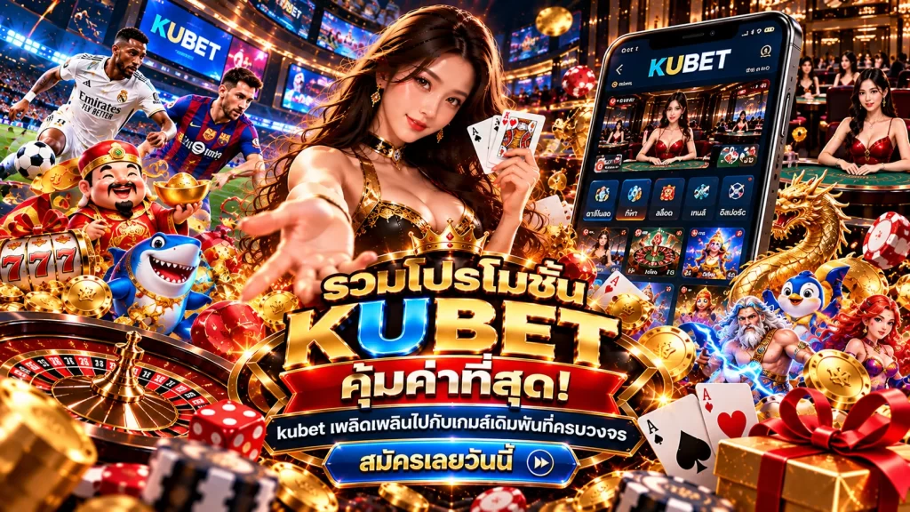 รวมโปรโมชัน KUBET คุ้มค่าที่สุด! kubet เพลิดเพลินไปกับเกมส์เดิมพันที่ครบวงจร สมัครเลยวันนี้