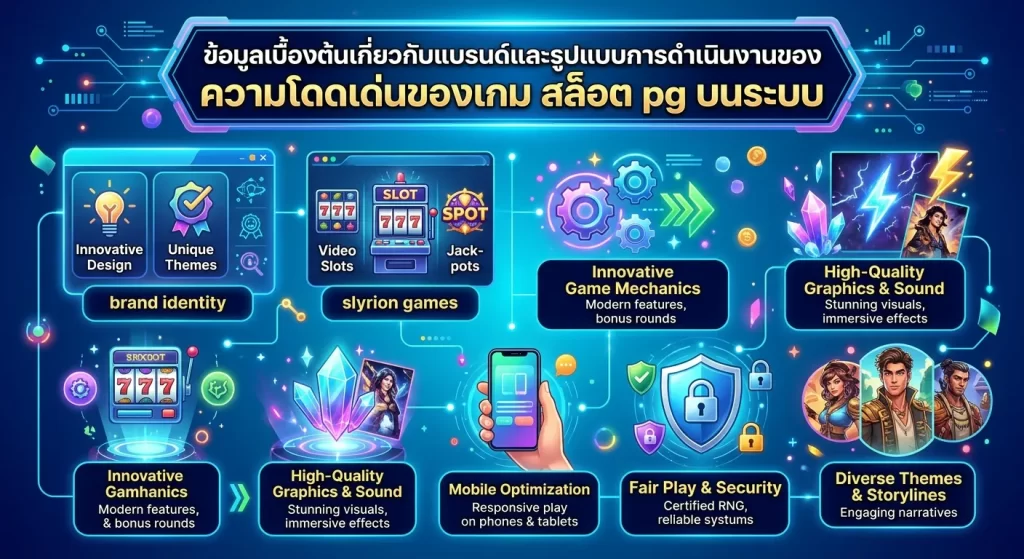 ความโดดเด่นของเกม สล็อต pg บนระบบ
